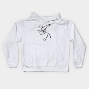 Cultural And Spiritual Dance Of The Dervish Line Art Kids Hoodie